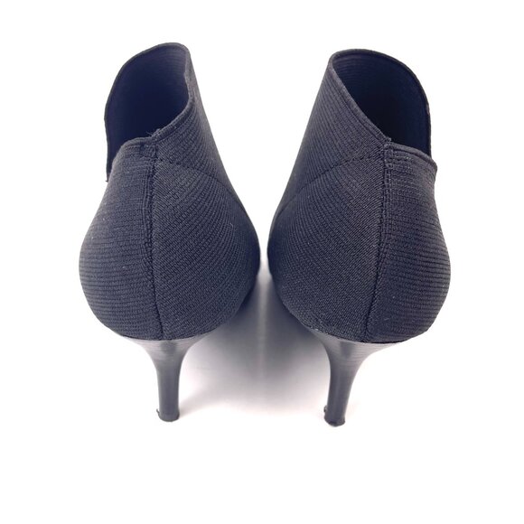 Adrianna Papell Black Pointed Toe Stretch Booties Leather Lining Size 6.5M - Picture 6 of 12